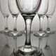 Set de 6 flûtes en verre