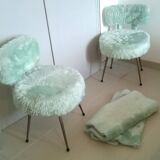 Pair of moumoute armchairs