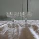 2 Coupes à champagne en cristal de Baccarat beau modèle gravé vers 1900