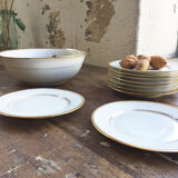 Set of plates and dessert dish Limoges