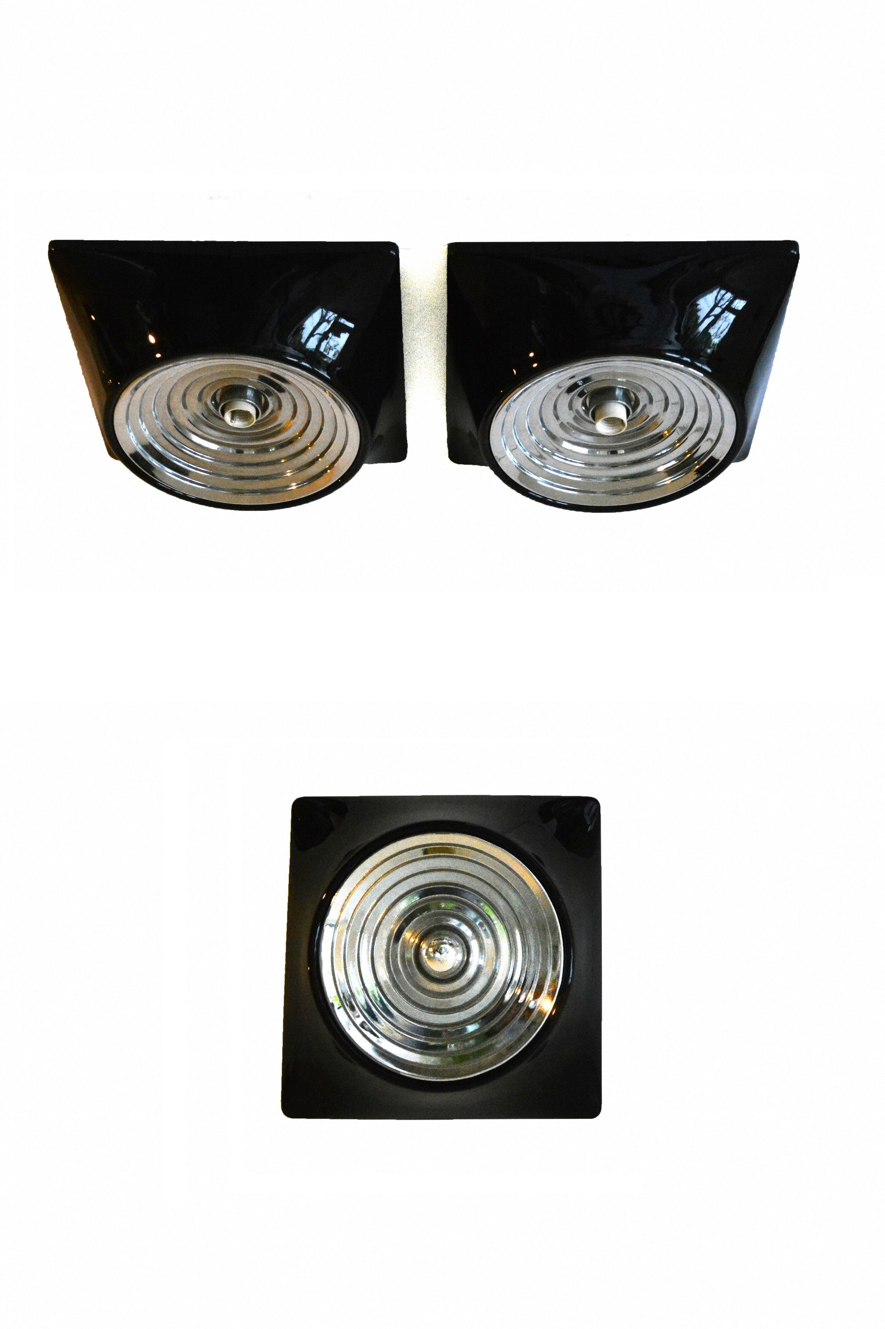 Set of 3 Stilnovo ceiling lights, 60, model 1369