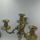 Brass candle holders 3 branches 4 fires