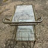 Vintage gold metal server