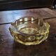 Amber glass ashtray – 1960s–70s