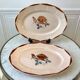 Plat oval Digoin Sarreguemines années 30