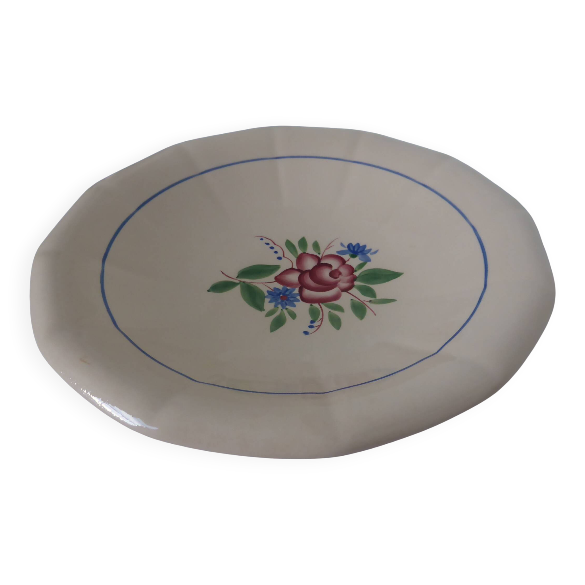 Plat Digoin Sarreguemines vintage à calotte ronde 200236