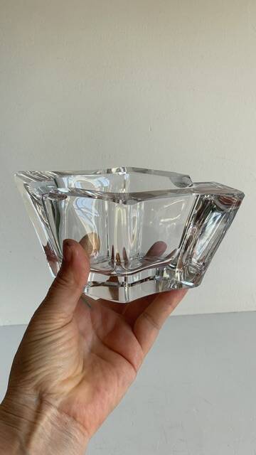 VINTAGE Free-Form Crystal ASHTRAY