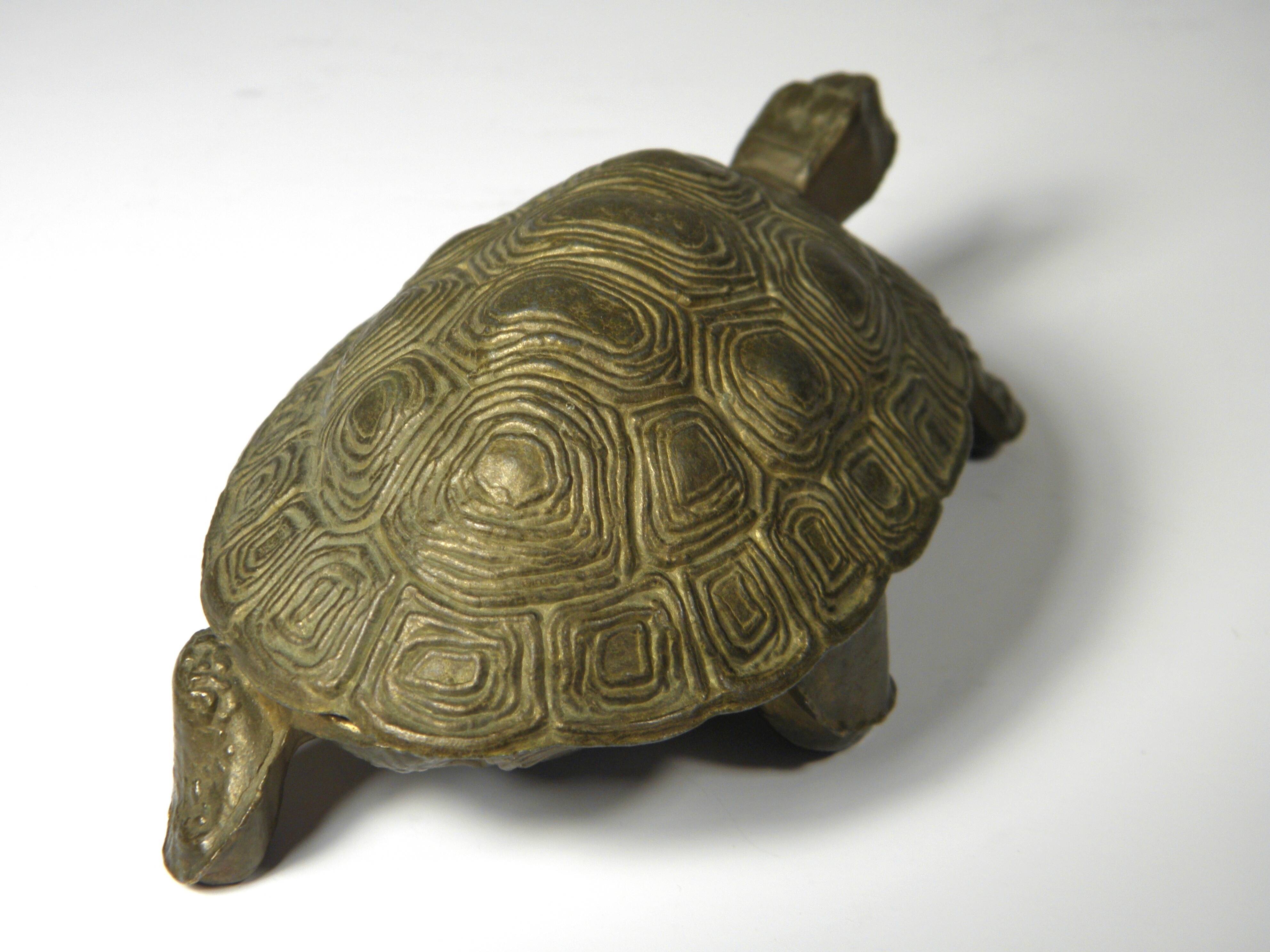 "turtle" ashtray in brass
