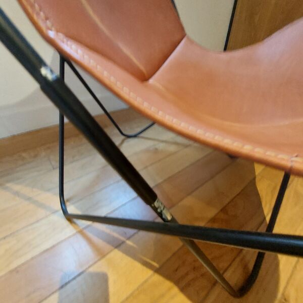 Fauteuil AA Airborne original – cuir cognac
