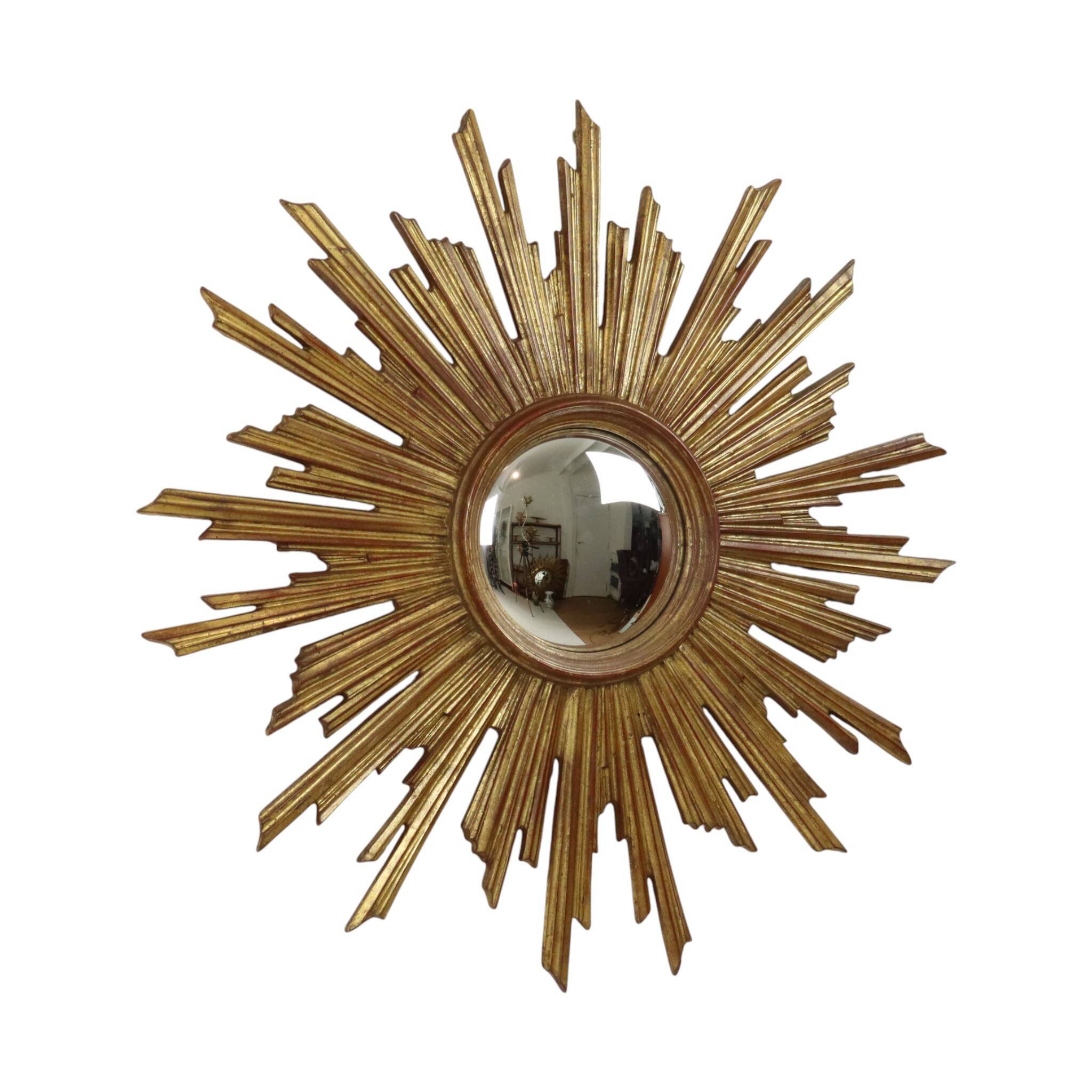 XL Sunburst convex sun mirror Deknudt rare 75 cm