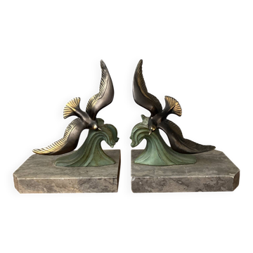 Bookcases seagulls Art Deco