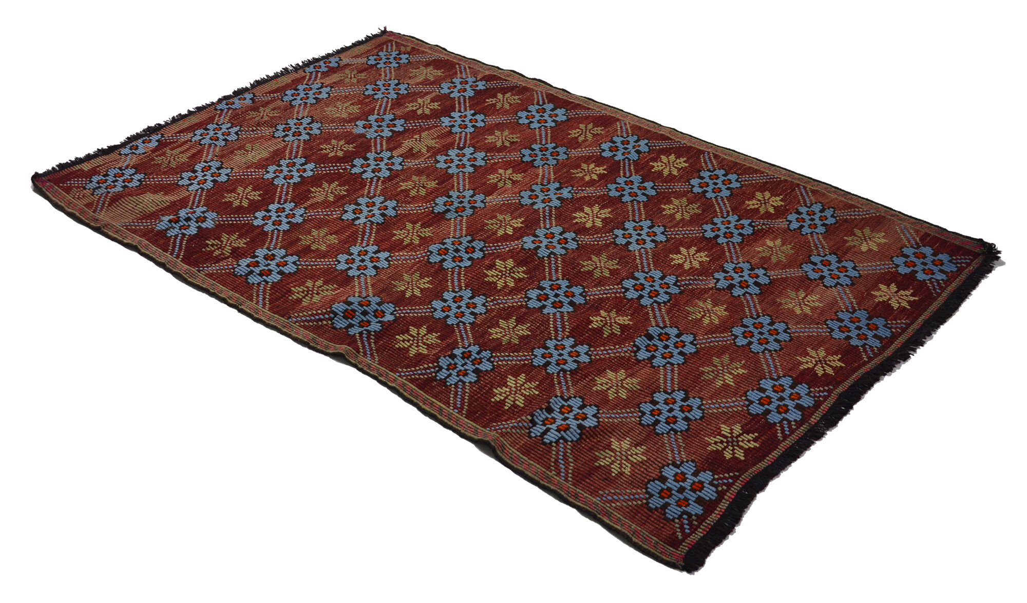 Anatolian handmade kilim rug 260 cm x 166 cm