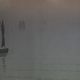 Lithograph by Henri Rivière The Beautiful Land of Brittany - Mist at Sea