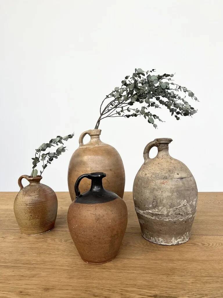 Antique raw terracotta jar