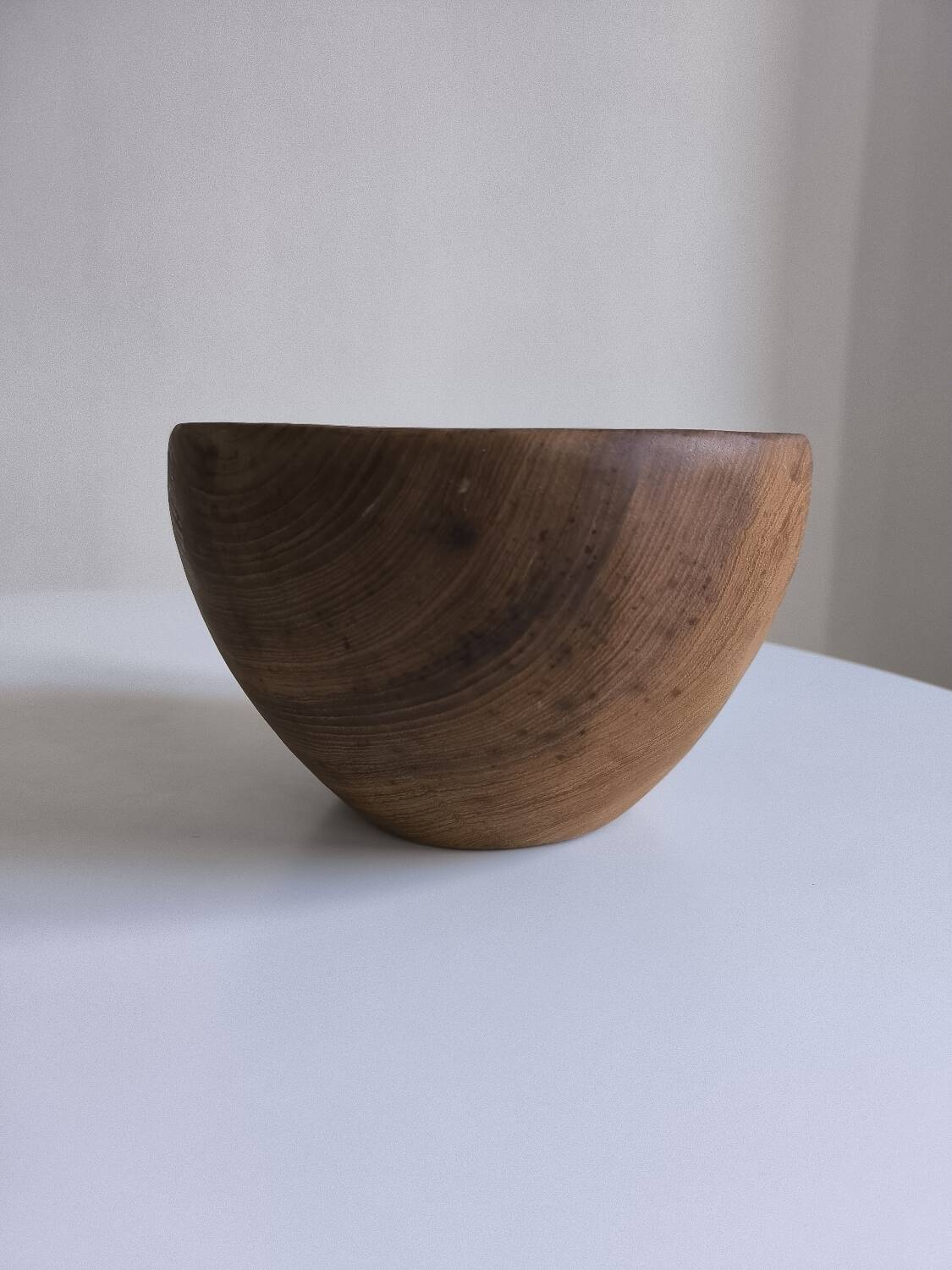 Olive wood salad bowl from the 50s