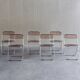 6 Plia folding chairs by Giancarlo Piretti for Anonima Castelli