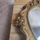 Antique gilded stucco mirror – Louis XV rococo style – 42 cm