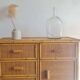 Vintage rattan chest of drawers
