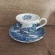 cup and its saucer English blue earthenware | Ridgway Staffordshire