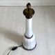 Pied de lampe en opaline et laiton 1900