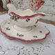 Gravy boat on frame Gien France Lorraine model