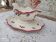 Gravy boat on frame Gien France Lorraine model