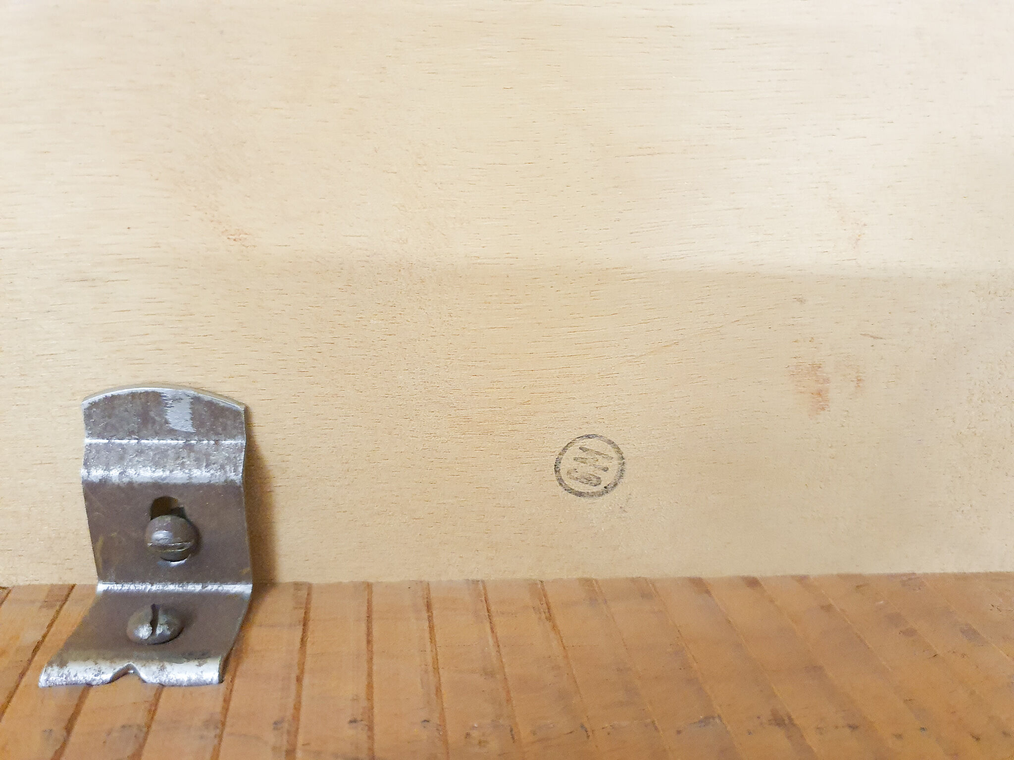 Table basse moderne scandinave de rectangle de bois de rose, années 60