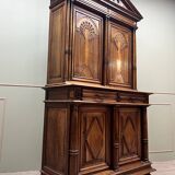 Buffet Credenza Two Bodies In Walnut Renaissance Style 19th Century