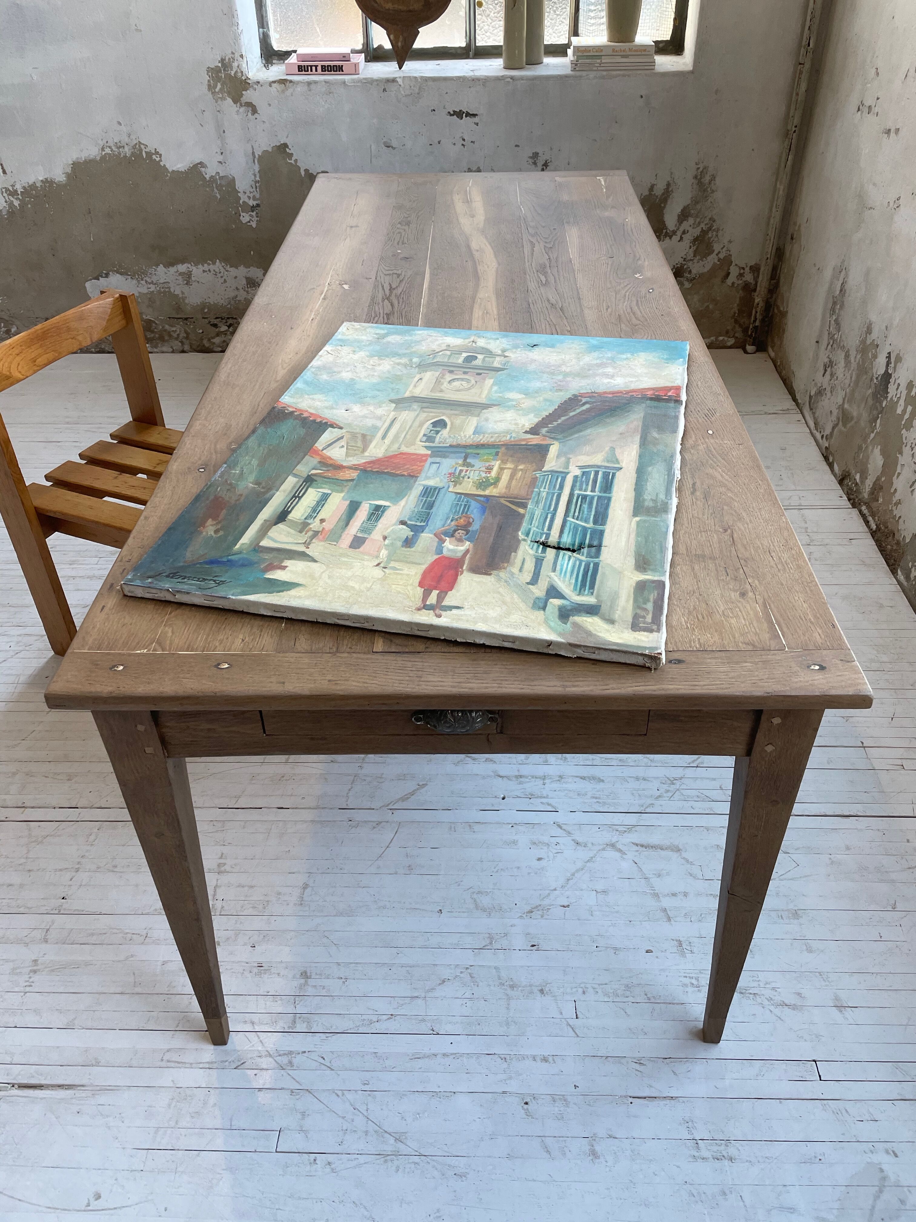 Canvas oil landscape alley 60x80cm