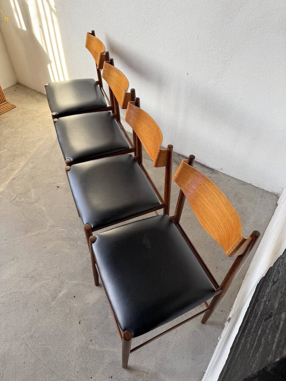 Set 4 chaises italiennes Gianfranco Frattini