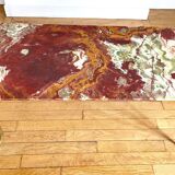 Marble and brass coffee table