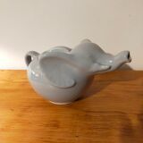 Vintage Elephant teapot in gray ceramic