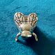 6 Bee-shaped knife holders, silver-colored metal
