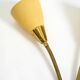 Mid Century unused brass wall lamp with double shade by Cosack Leuchten