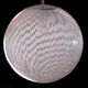 Venini ceiling lamp crystal "tessuto" by Massimo Vignelli '70s