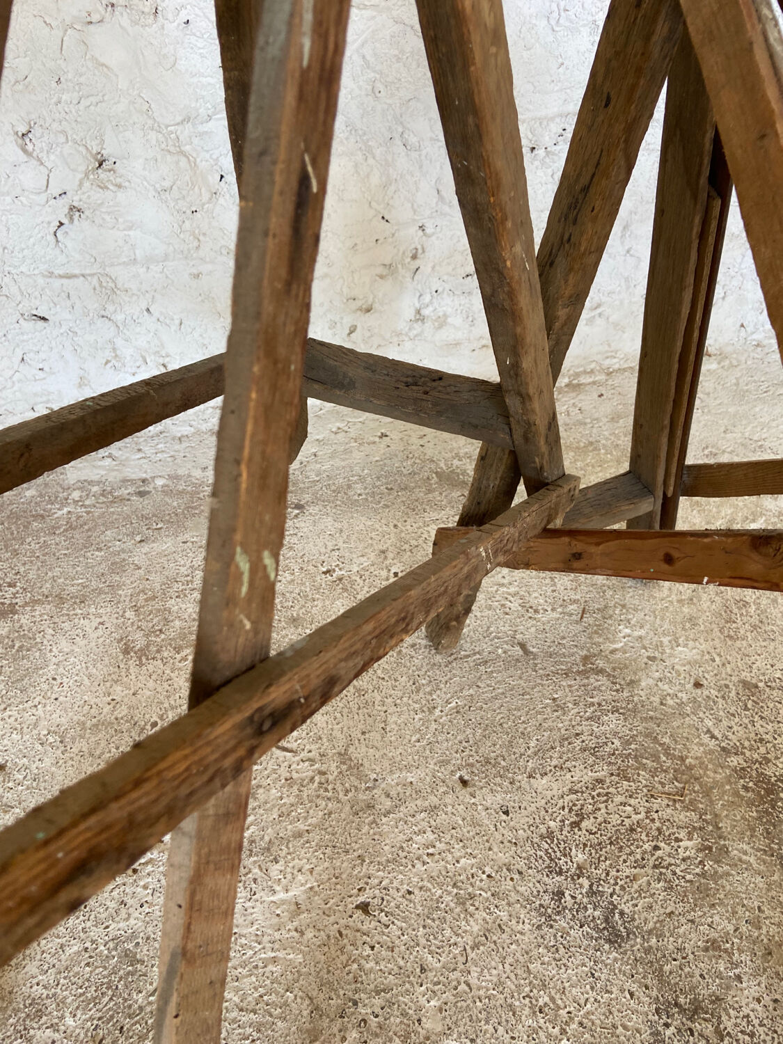 Pair of old workshop trestles