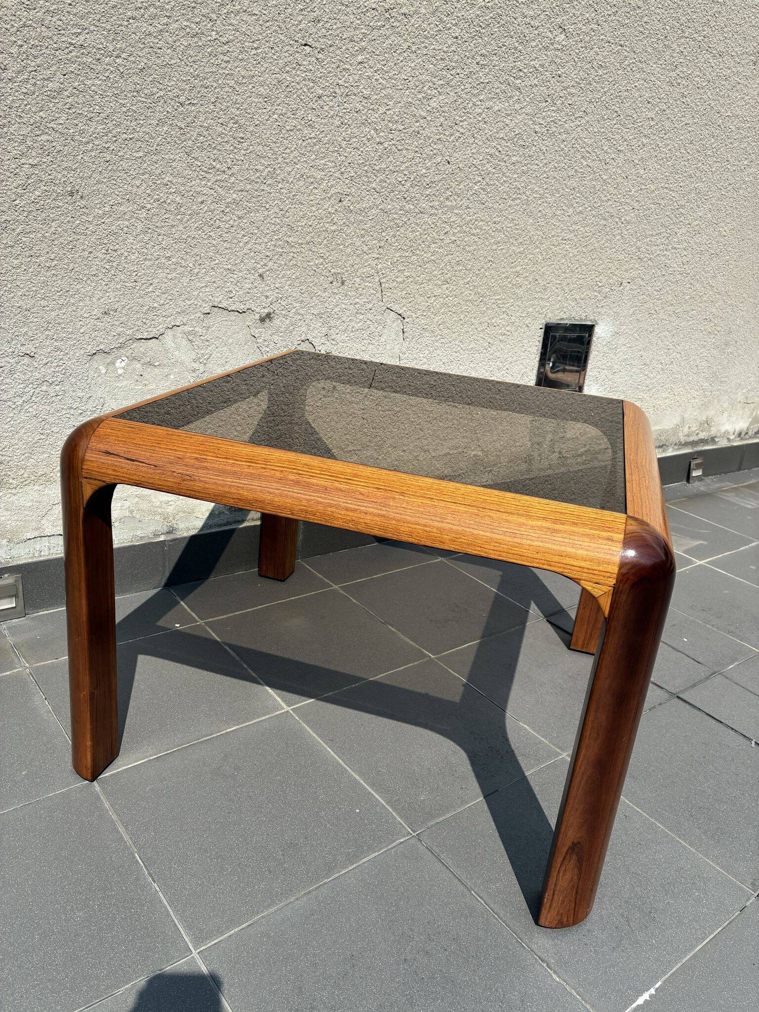 Danish coffee table in oak and teak, 1970s
