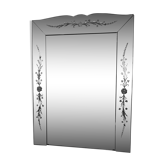 Venetian mirror of the 50's135 x 101 cm