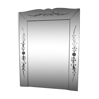 Miroir vénitien des années 50 135 x 101 cm