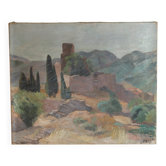 Paysage provençal, huile sur toile, Edmond Sigrist (1882-1947)