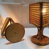 Vintage rattan lamps 70