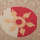 Hand knotted rug, vintage turkish rug 135x142 cm