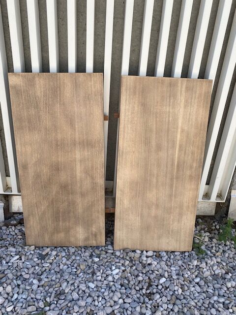 Stripped farmhouse table extensions to 255 cm