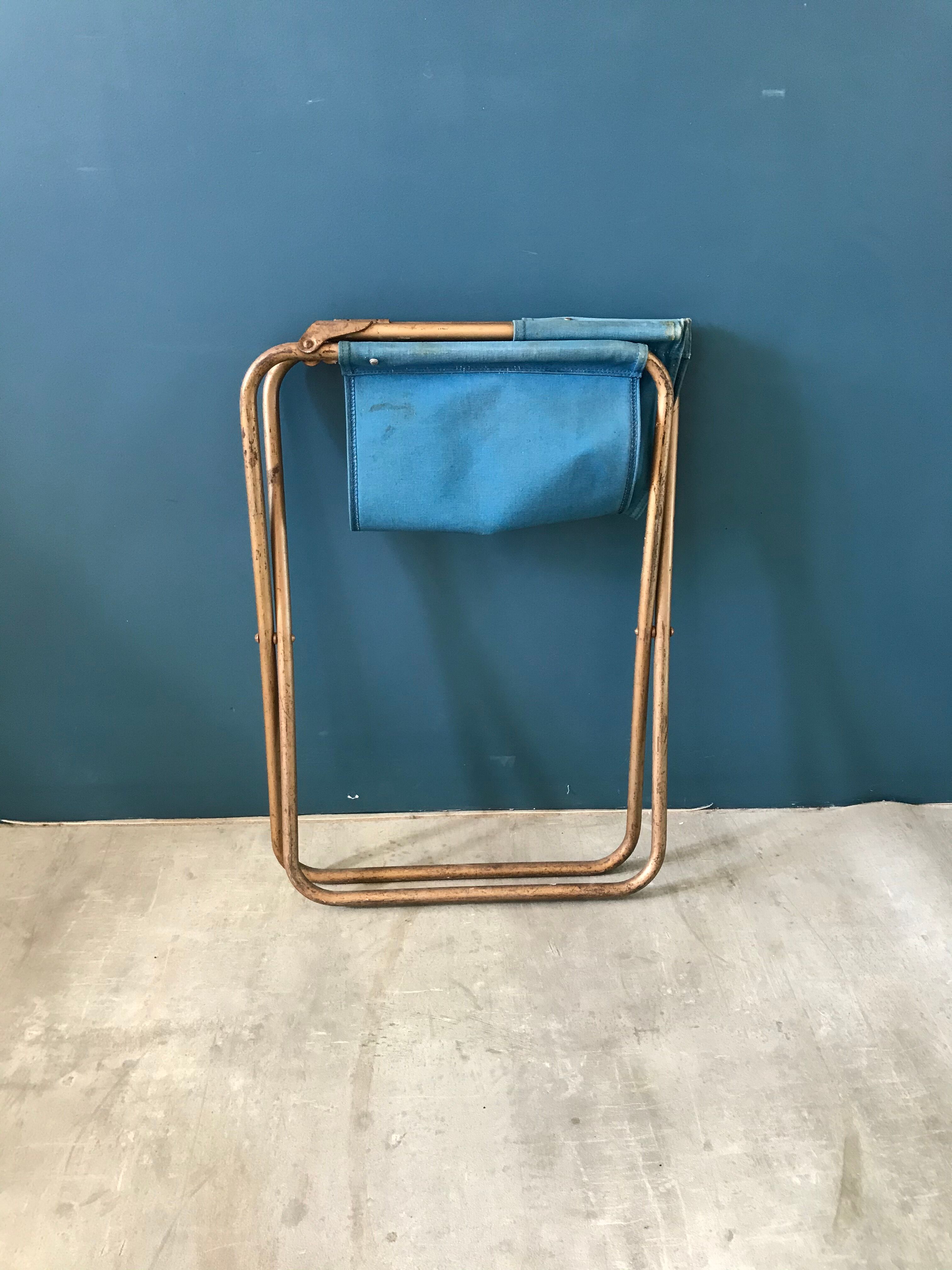 Chaise de camping vintage