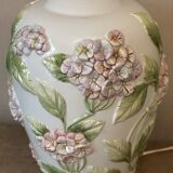 Chaumette Model Hortensias Lamp Base - Barbotine H 40 cm