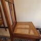 Set of 6 beautiful caned chairs in solid walnut Art Deco style.