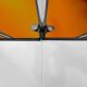 Folding rolling dessert trolley in white formica and chrome metal – 1950s-60s