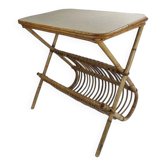 Vintage side table and magazine rack