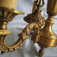 Massive brass chandelier