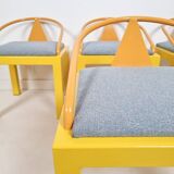 Memphis style chair in the style of Michele De Luchini